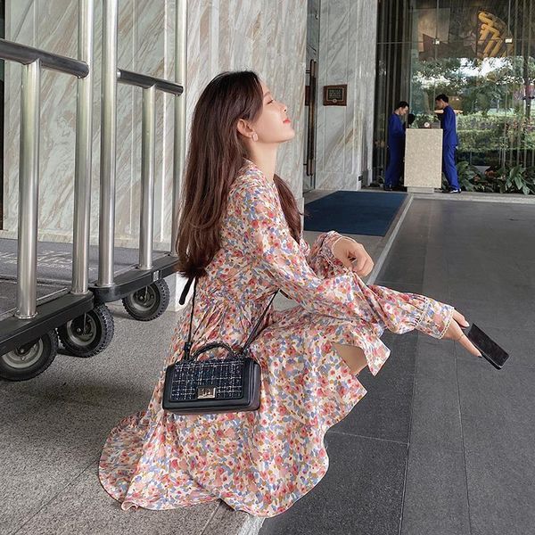 mishow 2021 spring new dresses women floral a-line turn down collar high waist vintage female casual mini dress mx20a1981, Black;gray
mishow 2021 spring new dresses women floral a-line turn down collar high waist vintage female casual mini dress mx20a1981, Black;gray