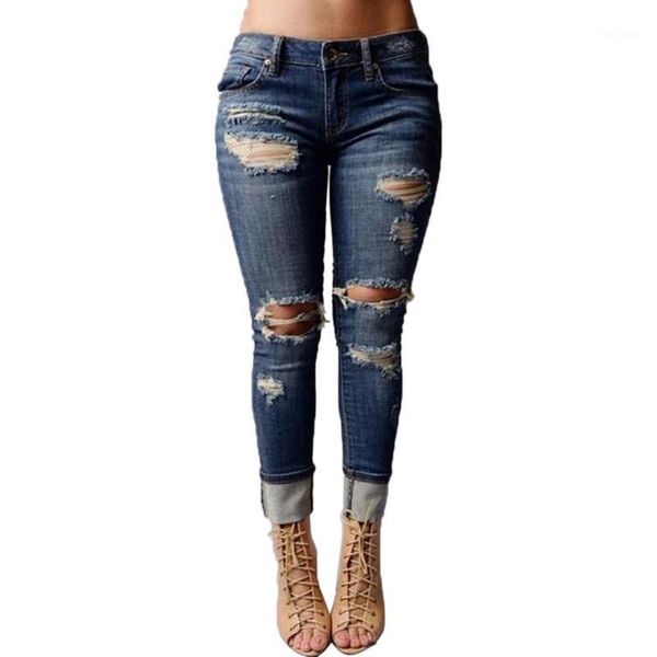 women mid waisted skinny hole denim jeans stretch slim pants calf length jeans spodnie damskie woman boyfriend dropship #f1, Blue
women mid waisted skinny hole denim jeans stretch slim pants calf length jeans spodnie damskie woman boyfriend dropship #f1, Blue