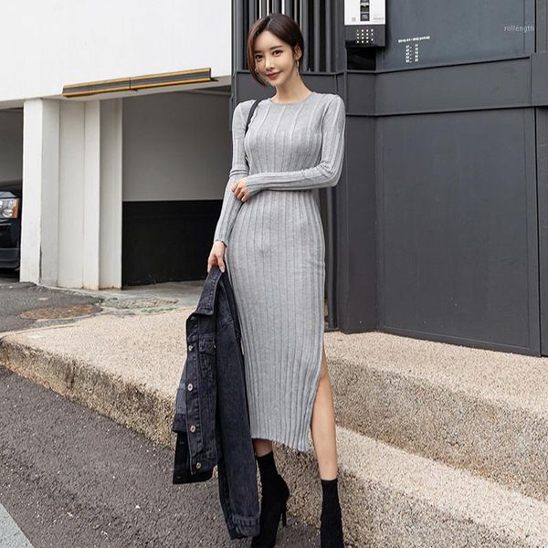 2021 new knitted one piece ladies korea long sweater dress for women winter long sleeve crew neck cotton warm maxi party dresses1, Black;gray
2021 new knitted one piece ladies korea long sweater dress for women winter long sleeve crew neck cotton warm maxi party dresses1, Black;gray