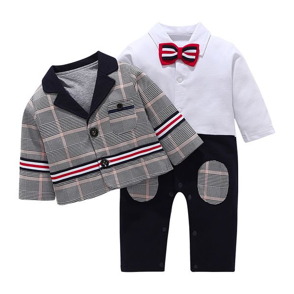 autumn 2020 new children's one-piece long-sleeved romper plaid korean gentleman romper 2-piece cotton suit to keep warm, Blue
autumn 2020 new children's one-piece long-sleeved romper plaid korean gentleman romper 2-piece cotton suit to keep warm, Blue