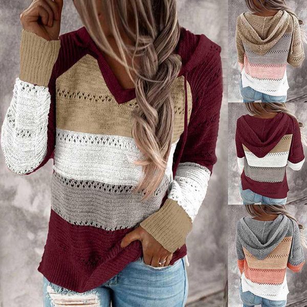 gym clothing stitching color v-neck hoodies women's knitted sweater pullover loose coat wild casual 2021 1, White;black
gym clothing stitching color v-neck hoodies women's knitted sweater pullover loose coat wild casual 2021 1, White;black