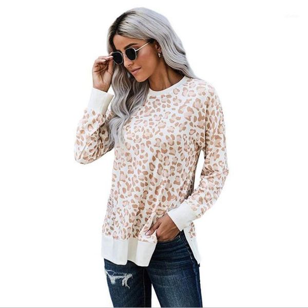 women's polos fashion women's leopard print long-sleeved autumn/winter pullover shirts feminino, White
women's polos fashion women's leopard print long-sleeved autumn/winter pullover shirts feminino, White