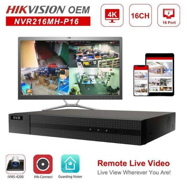 hikvision oem nvr anpviz 4k 8mp 16ch h.265+ network video recorder 16 poe hik-connect network management up to 6tb 2 sata onvif1, Black;white
hikvision oem nvr anpviz 4k 8mp 16ch h.265+ network video recorder 16 poe hik-connect network management up to 6tb 2 sata onvif1, Black;white