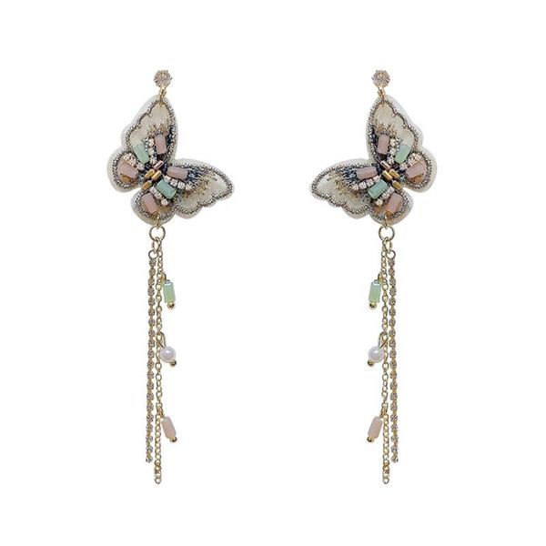 925 silver needle earrings butterfly rhinestone imitation pearl tassels long ear pendants charm women fashion eardrop accessories
925 silver needle earrings butterfly rhinestone imitation pearl tassels long ear pendants charm women fashion eardrop accessories