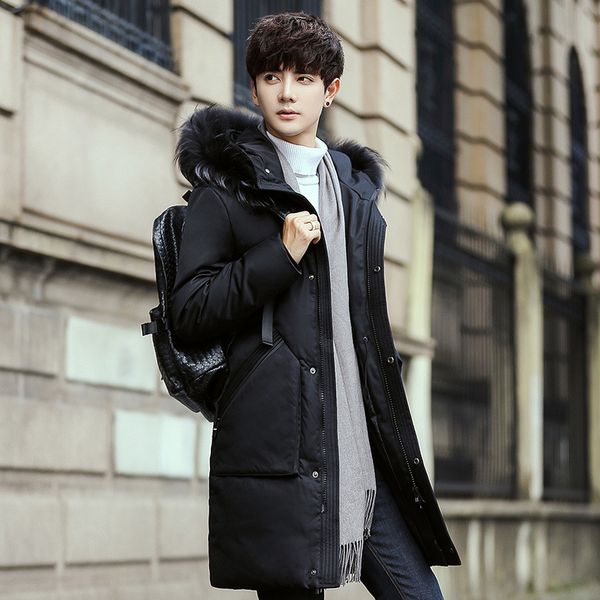 2020 men's winter section engrossing duck down jackets sable hair design tampa watreproof windproof keep warm soft coats, Black
2020 men's winter section engrossing duck down jackets sable hair design tampa watreproof windproof keep warm soft coats, Black