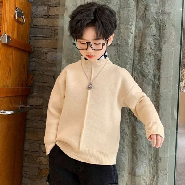 children's sweater, high collar two piec of simple winter cloth for middle school and universi children, Blue
children's sweater, high collar two piec of simple winter cloth for middle school and universi children, Blue