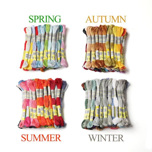 yarn seasons sets smooth cotton embroidery floss 40 different colors per pack 8.7yards cross stitch 6 strands ture egyptian, Black;white
yarn seasons sets smooth cotton embroidery floss 40 different colors per pack 8.7yards cross stitch 6 strands ture egyptian, Black;white