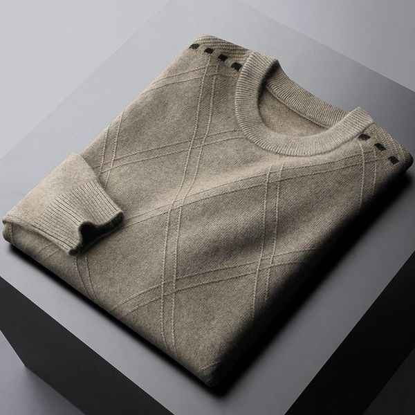 Minglu Wool Mens Sweaters High Quality Argyle Jacquard Autumn Winter Thicken Male Sweater Slim Fit Solid Color Man Sweaters 3XL, White;black
Minglu Wool Mens Sweaters High Quality Argyle Jacquard Autumn Winter Thicken Male Sweater Slim Fit Solid Color Man Sweaters 3XL, White;black
