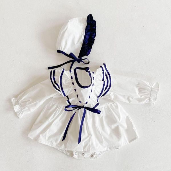 2021 new autumn newborn cotton long sleeve jumpsuit princess clothes baby girl bodysuits with hat 0-24m 61rj, Blue
2021 new autumn newborn cotton long sleeve jumpsuit princess clothes baby girl bodysuits with hat 0-24m 61rj, Blue