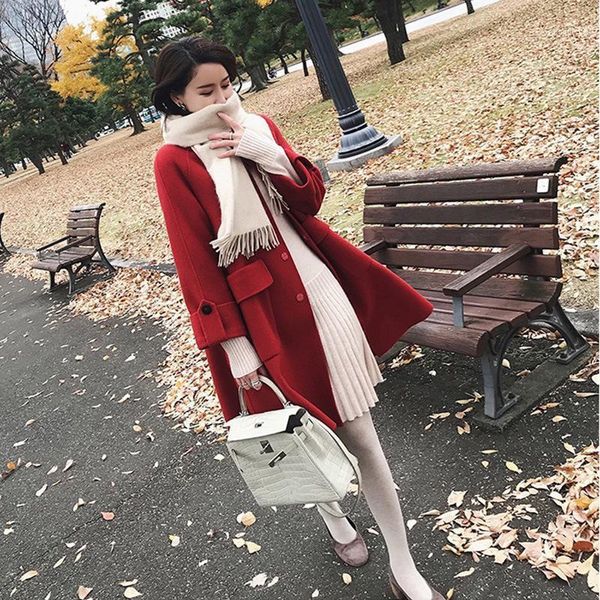 new medium and long style autumn winter small fragrant cashmere soft system women autumn winter small hair coat female1, Black
new medium and long style autumn winter small fragrant cashmere soft system women autumn winter small hair coat female1, Black
