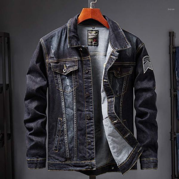 men's jackets mens and coats black holes denim fashion men spring autumn casual jean outwear denim1, Black;brown
men's jackets mens and coats black holes denim fashion men spring autumn casual jean outwear denim1, Black;brown