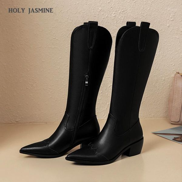 boots women fashion 2021 autumn winter knee-high pointed toe square heel size 34-43 plus knight zip solid rubber1, Black
boots women fashion 2021 autumn winter knee-high pointed toe square heel size 34-43 plus knight zip solid rubber1, Black