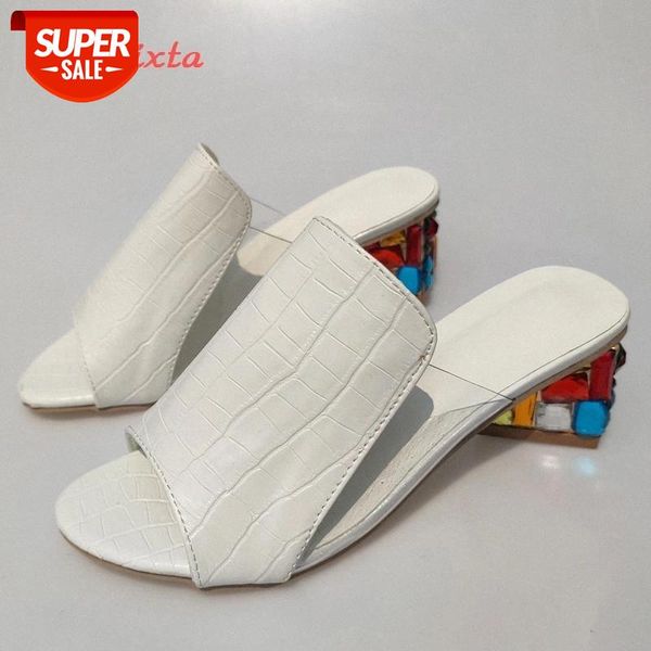 aphixta colorful rhinestone woman sandals slippers crystals heels peep toe transparent summer women's shoes large sizes 34-44 #3k5q, Black
aphixta colorful rhinestone woman sandals slippers crystals heels peep toe transparent summer women's shoes large sizes 34-44 #3k5q, Black