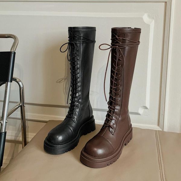 boots fanyuan pu leather lace up zipper knee high square heel autumn winter women shoes casual round toe long size34-43, Black
boots fanyuan pu leather lace up zipper knee high square heel autumn winter women shoes casual round toe long size34-43, Black