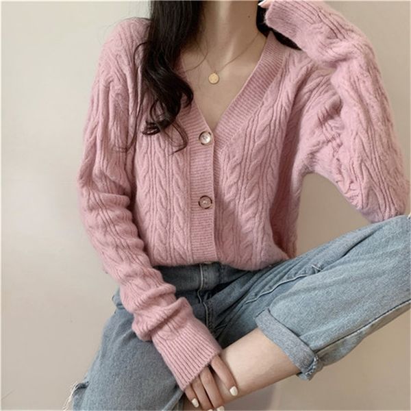 2021 new autumn and winter new style with low neckline v cotton sweater knitted jacket short cardigan off women's nightgown r3vn, White;black
2021 new autumn and winter new style with low neckline v cotton sweater knitted jacket short cardigan off women's nightgown r3vn, White;black