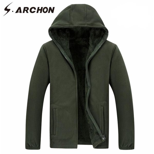 men's jackets s.archon hoodies men spring fleece loose long sleeve zipper plus size thermal jacket hooded male, Black;brown
men's jackets s.archon hoodies men spring fleece loose long sleeve zipper plus size thermal jacket hooded male, Black;brown