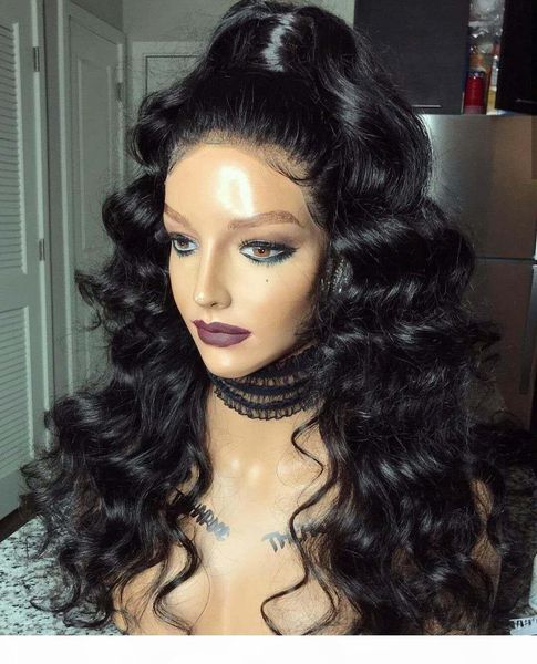 360 lace frontal wig pre-plucked natural hairline lace front human hair wigs for black women wavy wig with baby hair black color 12, Black;brown
360 lace frontal wig pre-plucked natural hairline lace front human hair wigs for black women wavy wig with baby hair black color 12, Black;brown