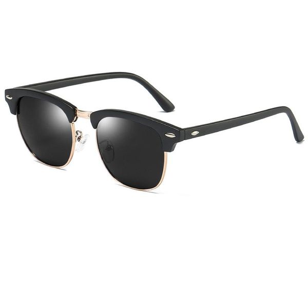 sunglasses classic italy design polarized men women fashion semi-rimless frame sun glasses, White;black
sunglasses classic italy design polarized men women fashion semi-rimless frame sun glasses, White;black