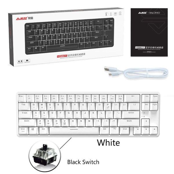wired bluetooth 68 keys with anti-ghosting design mechanical keyboard for ajazz k680t different backlight modes
wired bluetooth 68 keys with anti-ghosting design mechanical keyboard for ajazz k680t different backlight modes