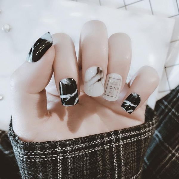 stickers & decals 24pcs/set fake nails tips short square type wedding brides nail art decor ey669, Black
stickers & decals 24pcs/set fake nails tips short square type wedding brides nail art decor ey669, Black