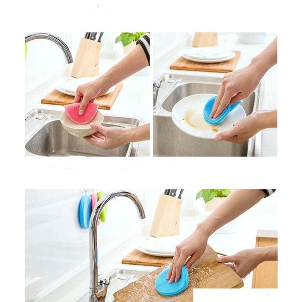 magic silicone dish bowl cleaning brushes scouring pad pot pan wash brushes cleaner kitchen rozyc
magic silicone dish bowl cleaning brushes scouring pad pot pan wash brushes cleaner kitchen rozyc