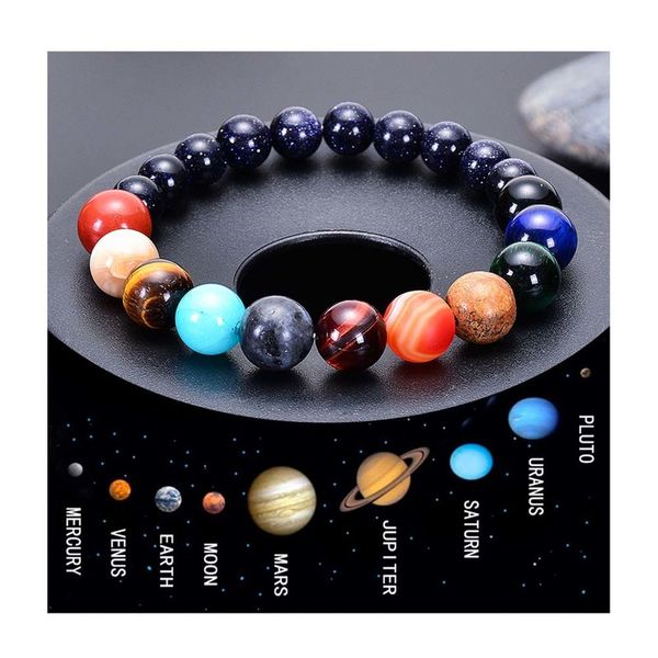 natural blue sandstone energy universe galaxy solar system bracelet yoga chakra eight planet bead bracelet, Black
natural blue sandstone energy universe galaxy solar system bracelet yoga chakra eight planet bead bracelet, Black