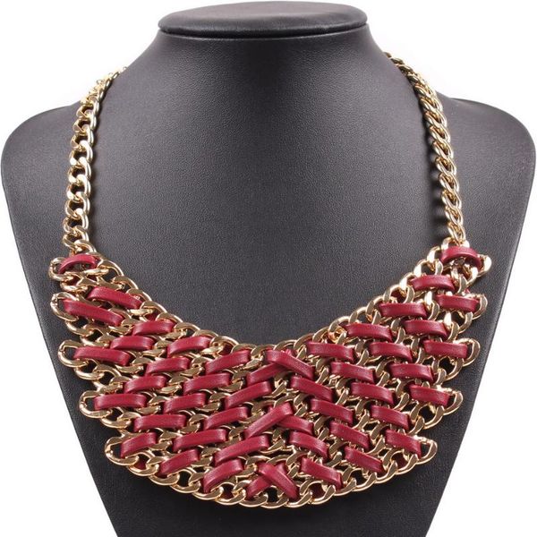chokers 2021 fashion jewelry women necklace handmade artificial leather twine gold color chain statement, Golden;silver
chokers 2021 fashion jewelry women necklace handmade artificial leather twine gold color chain statement, Golden;silver