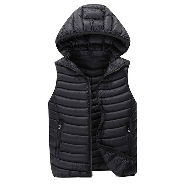 men's warm sleeveless vest men cotton hooded jacket winter zipper waistcoat for autumn male brand kg-458, Black;white
men's warm sleeveless vest men cotton hooded jacket winter zipper waistcoat for autumn male brand kg-458, Black;white