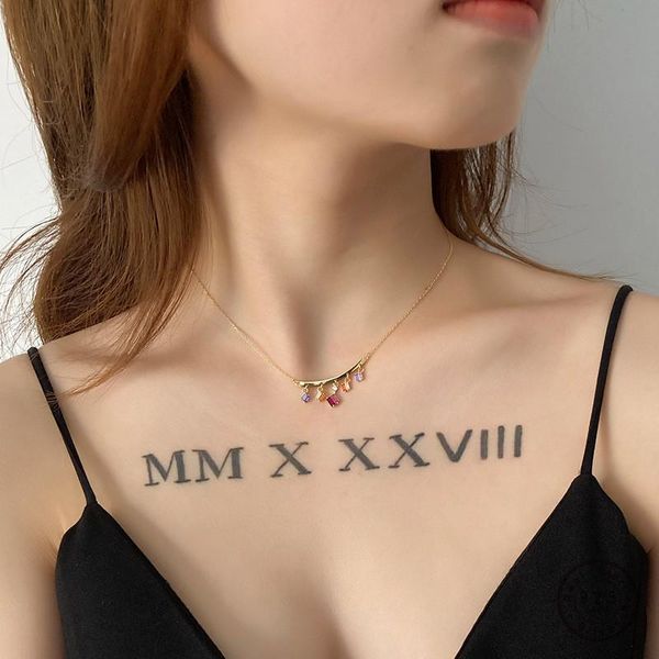 chains 925 sterling silver simple color zircon pendant short tassel clavicle chain necklace women fashion party jewelry accessories
chains 925 sterling silver simple color zircon pendant short tassel clavicle chain necklace women fashion party jewelry accessories