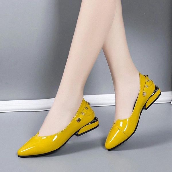 2020 autumn new women patent leather dress shoes rivet mary jane pointed toe boat shoes low heels office lady yellow 8532n #yz7p, Black
2020 autumn new women patent leather dress shoes rivet mary jane pointed toe boat shoes low heels office lady yellow 8532n #yz7p, Black