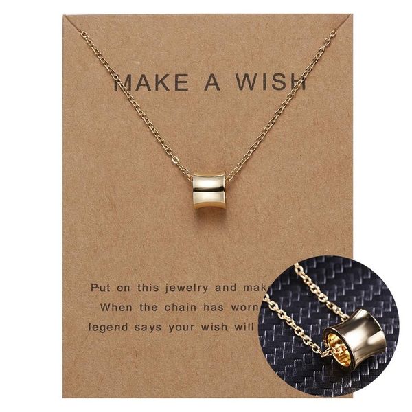 minimalist women girl fashion geometric hollow beads necklace with paper card, Silver
minimalist women girl fashion geometric hollow beads necklace with paper card, Silver