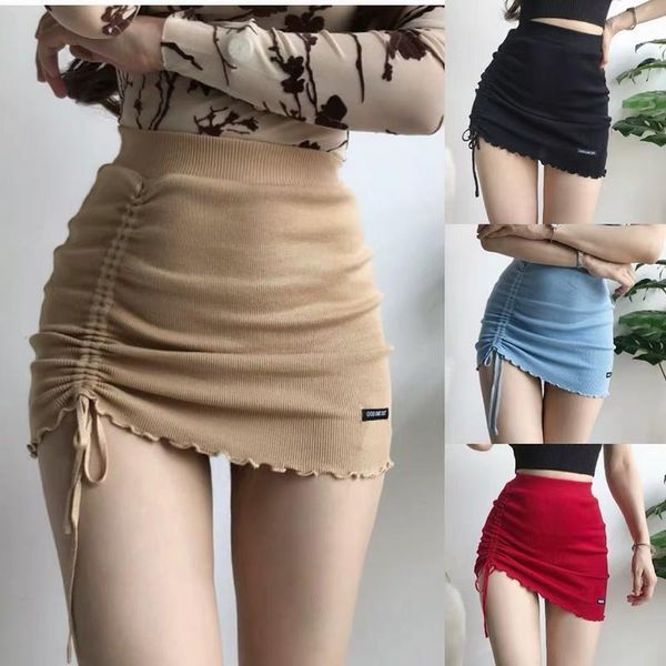 xibani irregular high waist elastic short skirt tight package hip side drawcord knitted mini skirt fashion street, Black
xibani irregular high waist elastic short skirt tight package hip side drawcord knitted mini skirt fashion street, Black