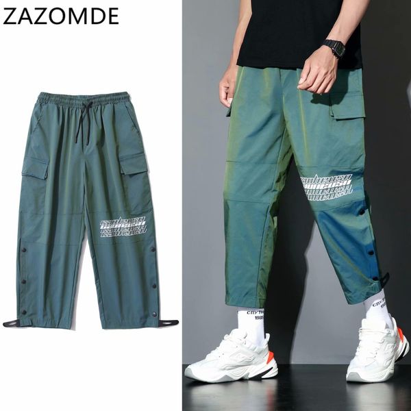 streetwear cargo pants men reflective loose hip hop casual pants mens harem pant harajuku jogger sweatpant men trousers c1222, Black
streetwear cargo pants men reflective loose hip hop casual pants mens harem pant harajuku jogger sweatpant men trousers c1222, Black
