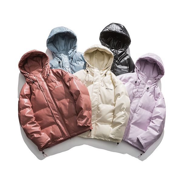 casual loose hooded men's wear solid color men's designer leather padded coat hooded fashion original zipper men's coat, Black
casual loose hooded men's wear solid color men's designer leather padded coat hooded fashion original zipper men's coat, Black