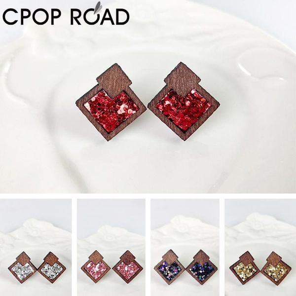 stud cpop red glitter leather earrings for women geometric colorful wood simple fashion jewelry accessories girl gift, Golden;silver
stud cpop red glitter leather earrings for women geometric colorful wood simple fashion jewelry accessories girl gift, Golden;silver