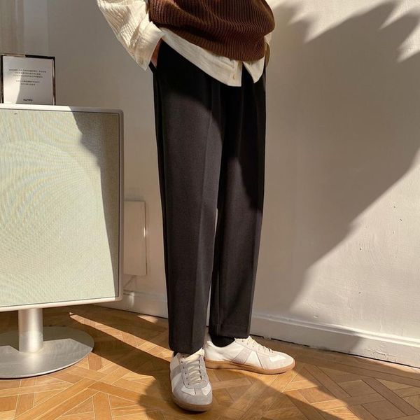 men's pants trousers 2021 autumn winter slim solid color dark grain corset long casual fashion youth wear, Black
men's pants trousers 2021 autumn winter slim solid color dark grain corset long casual fashion youth wear, Black