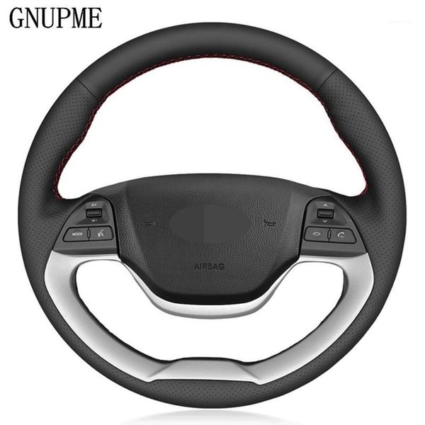 diy hand-stitched black artificial leather car steering wheel cover for kia picanto 2012-2020 morning 2011-20201
diy hand-stitched black artificial leather car steering wheel cover for kia picanto 2012-2020 morning 2011-20201