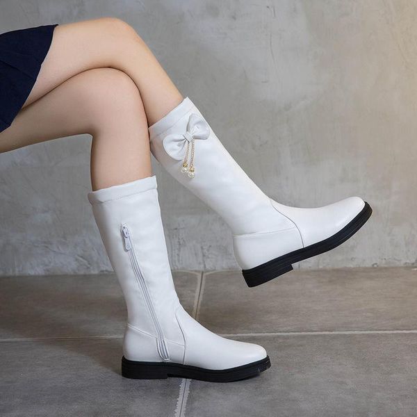 boots cresfimix women fashion sweet white pu leather round toe autumn bow tie lady cool black vrouwen laarzen b6597
boots cresfimix women fashion sweet white pu leather round toe autumn bow tie lady cool black vrouwen laarzen b6597