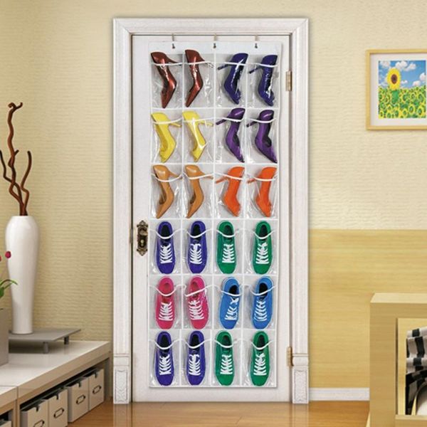 

door hanging shoe storage bag shoe organizer door hanging storage wall bag closet holder family save space supplies#0818g30