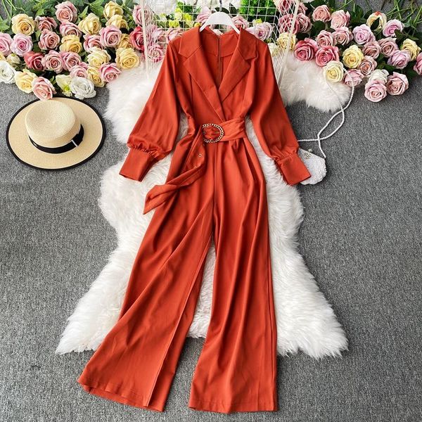 women's jumpsuits & rompers fashion overalls for women long sleeve v-neck solid elegant jumpsuit 2021 spring autumn korean ladies casua, Black;white
women's jumpsuits & rompers fashion overalls for women long sleeve v-neck solid elegant jumpsuit 2021 spring autumn korean ladies casua, Black;white