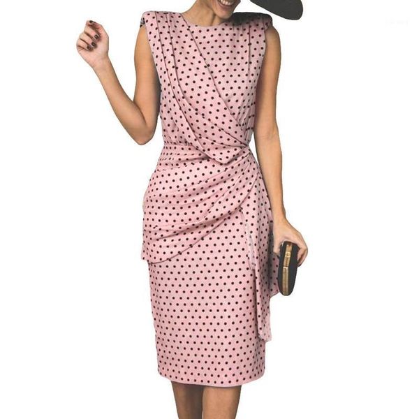 casual dresses party elegant women's summer dress polka dot pleated sleeveless bodycon midi backless slim1, Black;gray
casual dresses party elegant women's summer dress polka dot pleated sleeveless bodycon midi backless slim1, Black;gray