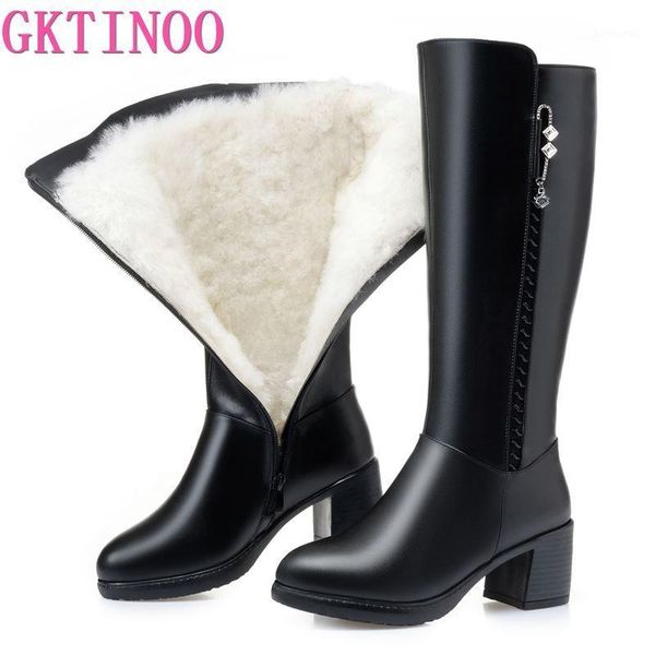 boots gktinoo winter wool fur inside warm shoes women genuine leather high heels footwear botas big size 35-431, Black
boots gktinoo winter wool fur inside warm shoes women genuine leather high heels footwear botas big size 35-431, Black