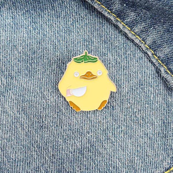 creative cartoon animals enamel pin little yellow chicken knife cute fashion brooches clothes collar backpack jewelry badge, Gray
creative cartoon animals enamel pin little yellow chicken knife cute fashion brooches clothes collar backpack jewelry badge, Gray