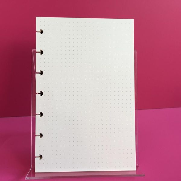 b6 refill paper dot matrix/dotted grid/blank mushroom hole loose leaf inside paper notebook inside page notebook refill, Purple;pink
b6 refill paper dot matrix/dotted grid/blank mushroom hole loose leaf inside paper notebook inside page notebook refill, Purple;pink
