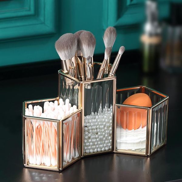 casegrace luxury golden cosmetic storage box desklipstick glass jewelry storage makeup brush organizer, Pink;blue
casegrace luxury golden cosmetic storage box desklipstick glass jewelry storage makeup brush organizer, Pink;blue
