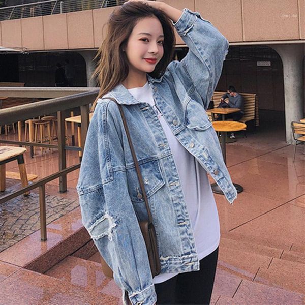 autumn women's patchwork jean jacket 2020 batwing sleeve pockets womens denim jackets vintage single breasted loose female coat1, Black;brown
autumn women's patchwork jean jacket 2020 batwing sleeve pockets womens denim jackets vintage single breasted loose female coat1, Black;brown