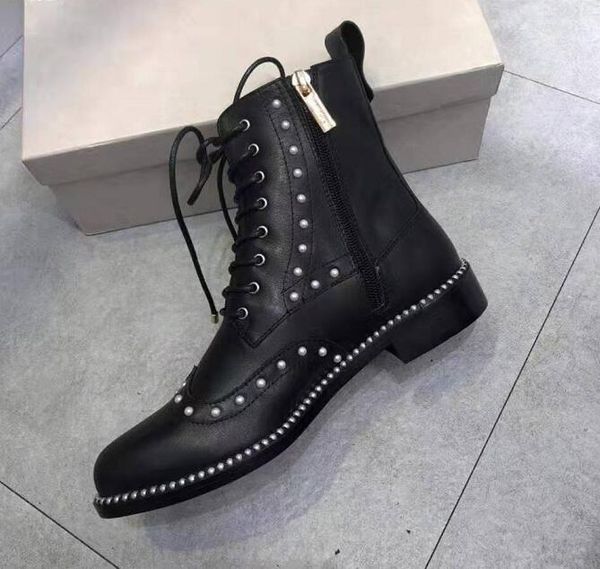 woman leather ankle boots black genuine leather hanah pearl embellished boots new shoes
woman leather ankle boots black genuine leather hanah pearl embellished boots new shoes
