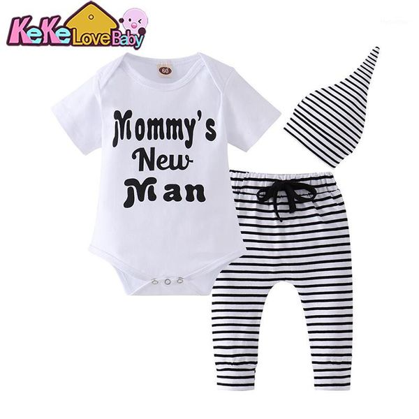 clothing sets baby boy clothes summer born infant set letter mommy's man bodysuit stripe pants hat toddler outfits set1, White
clothing sets baby boy clothes summer born infant set letter mommy's man bodysuit stripe pants hat toddler outfits set1, White