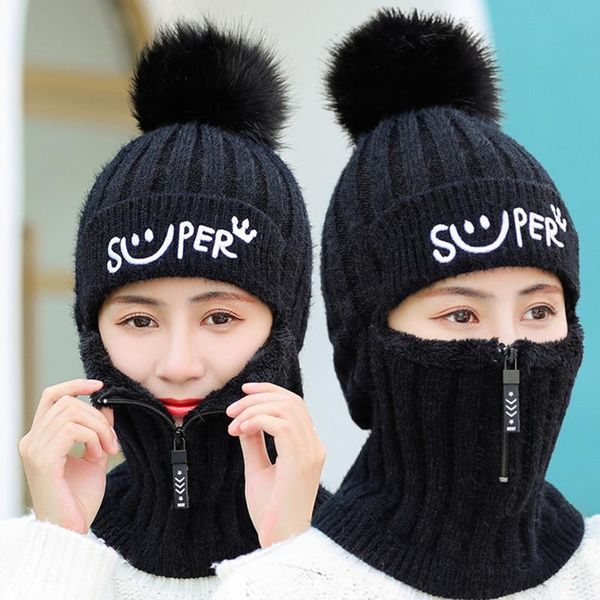 beanie/skull caps wool ball plus thick knitted hat full head ear neck protection warm women ski beanies pom, Blue;gray
beanie/skull caps wool ball plus thick knitted hat full head ear neck protection warm women ski beanies pom, Blue;gray