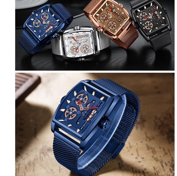 2021 classic mens retro watches casual fashion watch tourbillon clock mesh strap steel waterproof business wristwatch, Slivery;brown
2021 classic mens retro watches casual fashion watch tourbillon clock mesh strap steel waterproof business wristwatch, Slivery;brown